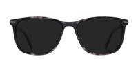 Grey/ Brown London Retro Clapham Rectangle Glasses - Sun