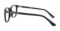 Black London Retro Eastcote Rectangle Glasses - Side