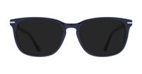 Navy Blue/ Orange London Retro Eastcote Rectangle Glasses - Sun