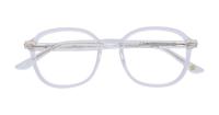Clear London Retro Finchley Round Glasses - Flat-lay