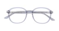 Crystal Grey London Retro Finchley Round Glasses - Flat-lay