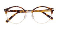 Havana London Retro Fulwell Clubmaster Glasses - Flat-lay