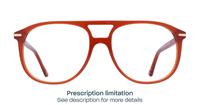 Crystal Orange London Retro Gants Oval Glasses - Front