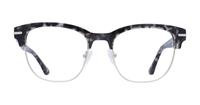 Grey Havana London Retro Greenford Oval Glasses - Front