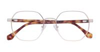 Matte Gold London Retro Hainault Round Glasses - Flat-lay