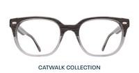 Grey Wood / Crystal Grey London Retro Hanwell Round Glasses - Front