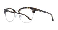 Tortoise/Grey London Retro Reese Clubmaster Glasses - Angle