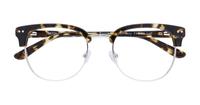 Tortoise/Grey London Retro Reese Clubmaster Glasses - Flat-lay