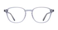 Grey Crystal London Retro River Round Glasses - Front