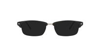 Black Lucky Brand Emery Rectangle Glasses - Sun