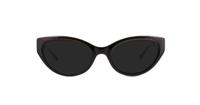 Black Lucky Brand Sonora Oval Glasses - Sun