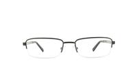 Dark Gunmetal Nautica 7220 Rectangle Glasses - Front