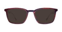 Red / Tortoise New Balance NB4163 Square Glasses - Sun