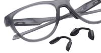 Satin Grey Smoke Oakley Admission Aviator Glasses - Detail