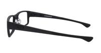 Satin Black Oakley Airdrop-55 Rectangle Glasses - Side