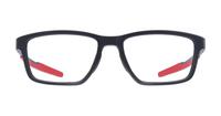 Satin Black/Red Oakley Metalink-55 Rectangle Glasses - Front