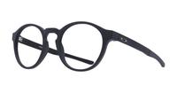 Satin Black Oakley Saddle OO8165 Round Glasses - Angle