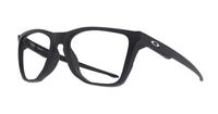 Satin Black Oakley The Cut Square Glasses - Angle