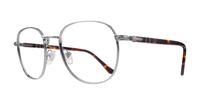 Gunmetal Persol PO1007V Oval Glasses - Angle