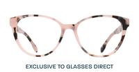 Pink Havana Pink Ribbon Primrose Cat-eye Glasses - Front