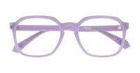 Lilac Polaroid PLD D482 Square Glasses - Flat-lay