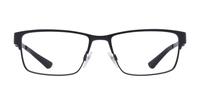 Matte Black Polo Ralph Lauren PH1147 Rectangle Glasses - Front