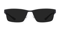 Matte Black Polo Ralph Lauren PH1147 Rectangle Glasses - Sun