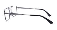Shiny Dark Gunmetal Polo Ralph Lauren PH1216 Rectangle Glasses - Side