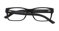Shiny Black Polo Ralph Lauren PH2117-54 Rectangle Glasses - Flat-lay