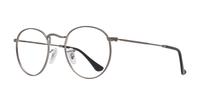 Matte Gunmetal Ray-Ban RB3447V-47 Round Glasses - Angle