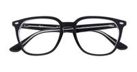 Black Transparent Ray-Ban RB4362V Square Glasses - Flat-lay