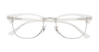 White Transparent Ray-Ban RB5154-51 Clubmaster Glasses - Flat-lay