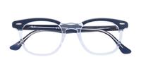 Blue Transparent Ray-Ban RB5398 Round Glasses - Flat-lay