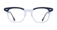 Blue Transparent Ray-Ban RB5398 Round Glasses - Front