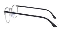 Black/Silver Ray-Ban RB6375-51 Round Glasses - Side