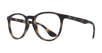 Rubber Havana Ray-Ban RB7046-51 Round Glasses - Angle