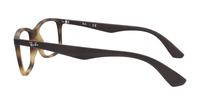 Matte Havana Ray-Ban RB7047-56 Rectangle Glasses - Side