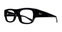 Black Ray-Ban RB7218-52 Rectangle Glasses - Angle