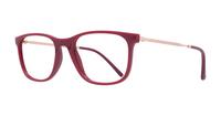 Red Ray-Ban RB7244 Oval Glasses - Angle