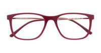 Red Ray-Ban RB7244 Oval Glasses - Flat-lay