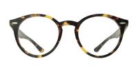 Yellow Havana Ray-Ban RB7680V Round Glasses - Front