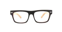 Black / Orange Religion 22 Rectangle Glasses - Front
