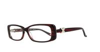Red Sceats 9099 Rectangle Glasses - Angle