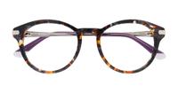 Tortoise Scout Made in Italy Genova Round Glasses - Flat-lay