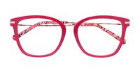 Red Scout Made in Italy Giunone Square Glasses - Flat-lay