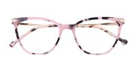 Purple Havana Scout Made in Italy Moretta Cat-eye Glasses - Flat-lay