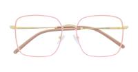 Pink Scout Made in Italy Venezia Square Glasses - Flat-lay