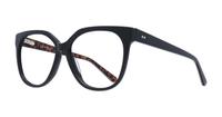 Shiny Black Scout Ciara Cat-eye Glasses - Angle