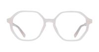 Beige Scout Esme Rectangle Glasses - Front