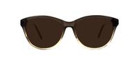 Brown Fade Scout Firework Oval Glasses - Sun